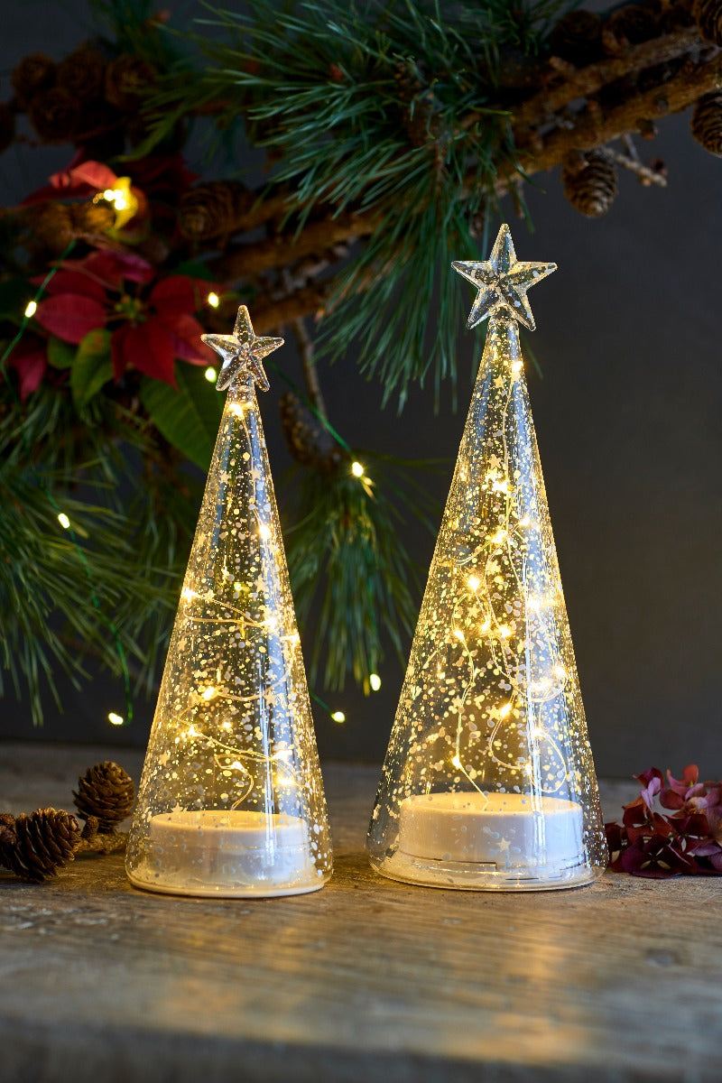 Sirius Romantic LED glas træ, romantic/clear - 26 cm. - Bahne